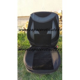 Huse scaune de culoare neagra din material plusat